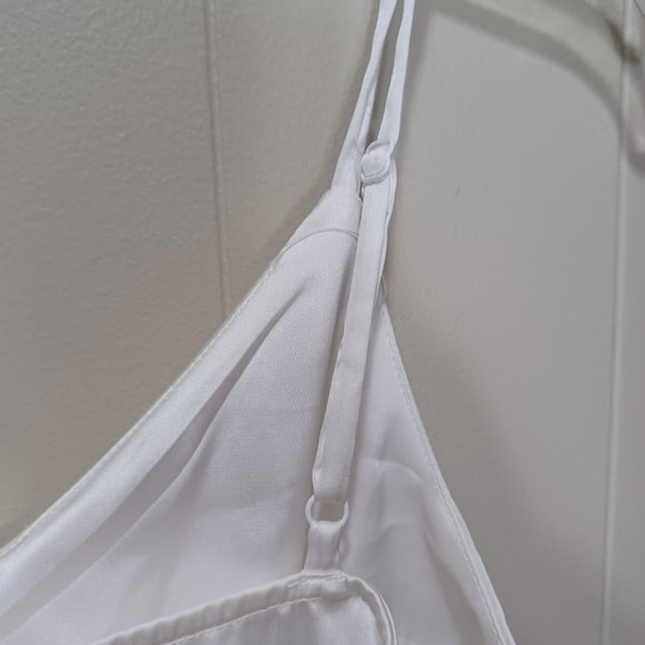 Soprano White Lace Trim Camisole Tank Size Small - Picture 7 of 7